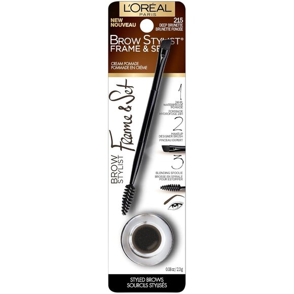 L’Oréal Paris Brow Stylist Frame and Set, Deep Brunette, 0.08 oz. - Picture 1 of 5
